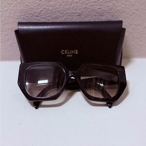 Celine Triomphe 55mm Butterfly Sunglasses